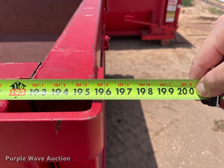 image for item DN4739 2020 Custom Manufacturing, Inc. RO1615B  roll-off container