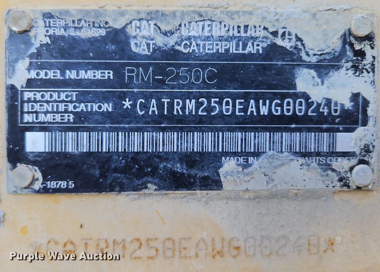 image for item DP2319 2002 Caterpillar RM-250C  soil stabilizer / reclaimer