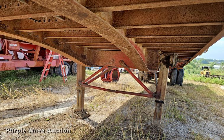 image for item DQ0166 1972 Trailmobile  flatbed trailer