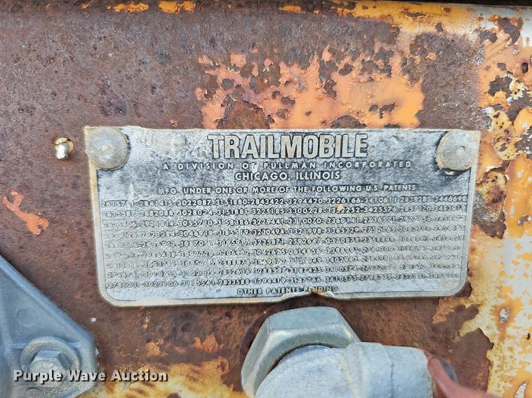 image for item DQ0166 1972 Trailmobile  flatbed trailer