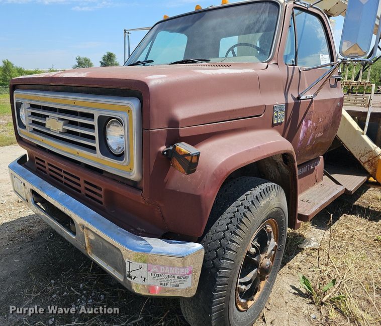 image for item DQ0173 1978 Chevrolet C65  crane truck
