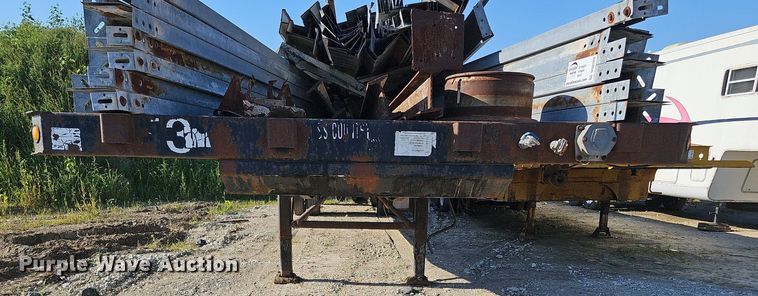 image for item DQ0179 1999 Wabash Flat FLCVHCM  flatbed trailer