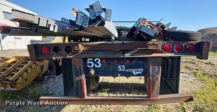 image for item DQ0179 1999 Wabash Flat FLCVHCM  flatbed trailer