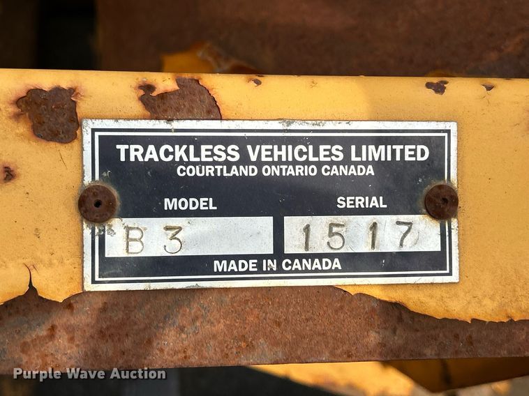 image for item DQ0876 Trackless Vehicles Ltd. MT5T  tool carrier