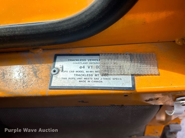 image for item DQ0876 Trackless Vehicles Ltd. MT5T  tool carrier