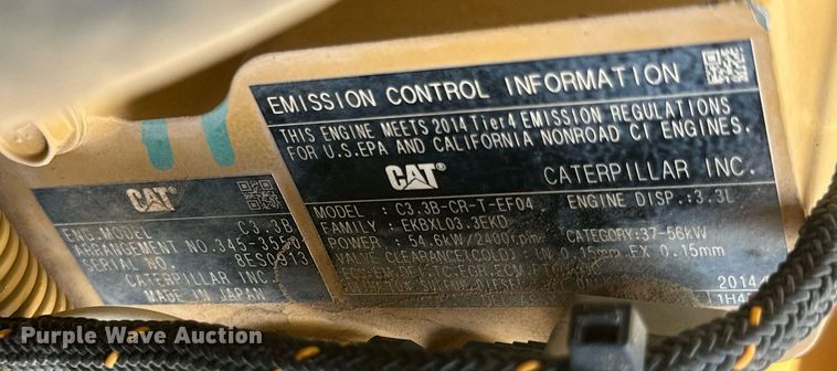 image for item DQ1340 2015 Caterpillar 259D  tracked skid steer loader