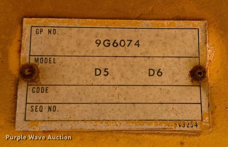 image for item DQ1371 1984 Caterpillar D6D  dozer