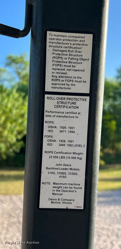 image for item DQ2160 2005 John Deere 310G  backhoe
