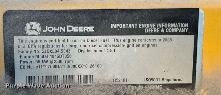 image for item DQ2160 2005 John Deere 310G  backhoe