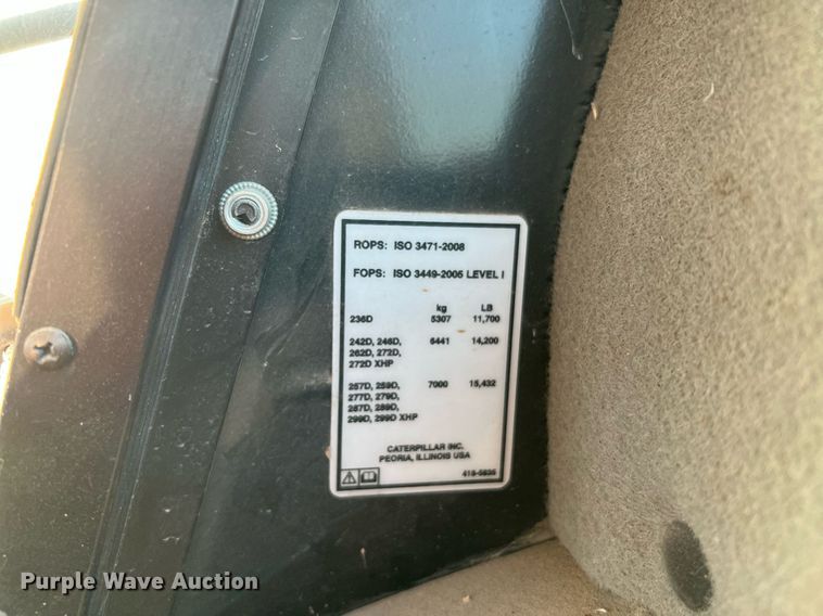 image for item DQ2200 2014 Caterpillar 272DXHP  skid steer loader