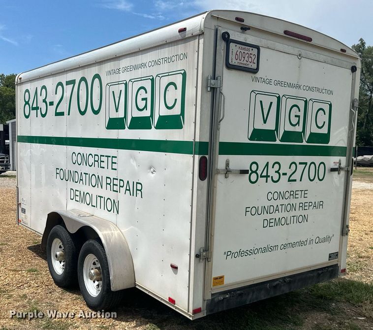 image for item DS2189 2017 Atlas Specialty Products  enclosed cargo trailer