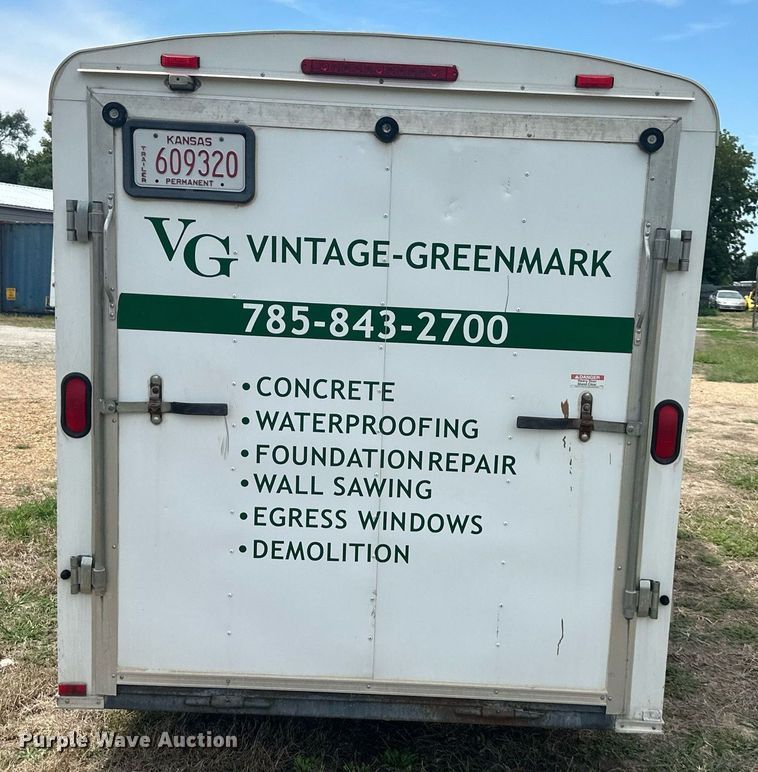 image for item DS2192 2012 Atlas Specialty Products  enclosed cargo trailer