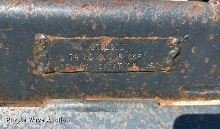 image for item DS2200 Bobcat  74"W skid steer bucket