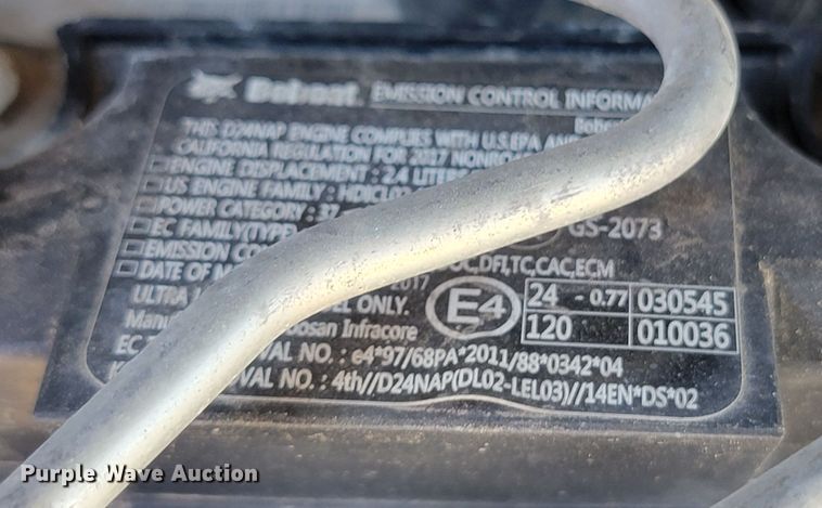 image for item HY9096 2017 Bobcat T550  tracked skid steer loader