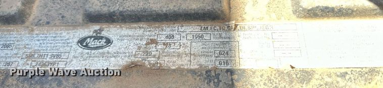 image for item KM9821 2006 Mack CV713  semi truck