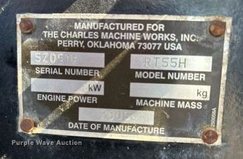 image for item KW9103 2005 Ditch Witch RT55H  cable plow