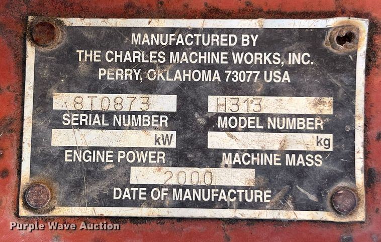 image for item LF9380 2000 Ditch Witch 3700  trencher