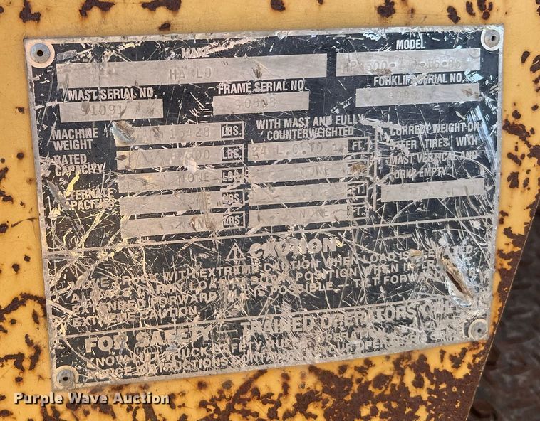 image for item LF9412 Harlo HP8500  forklift