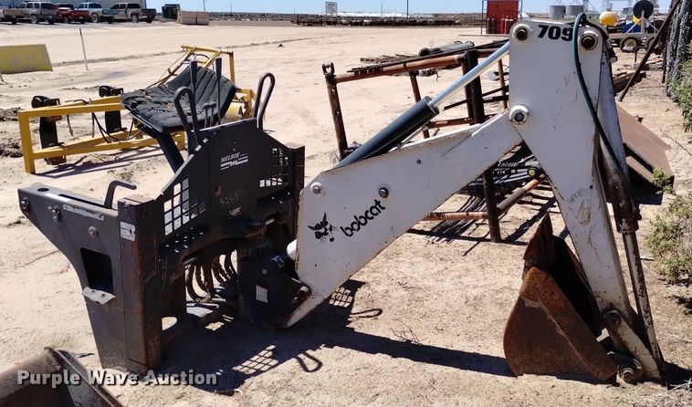 image for item LP9667 Bobcat 709  skid steer backhoe