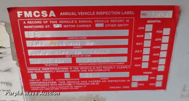 image for item LQ9083 2001 Midland  side dump trailer