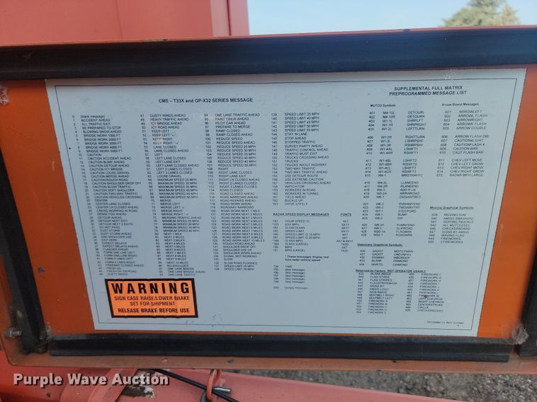 image for item LQ9094 K&K Systems  message board trailer