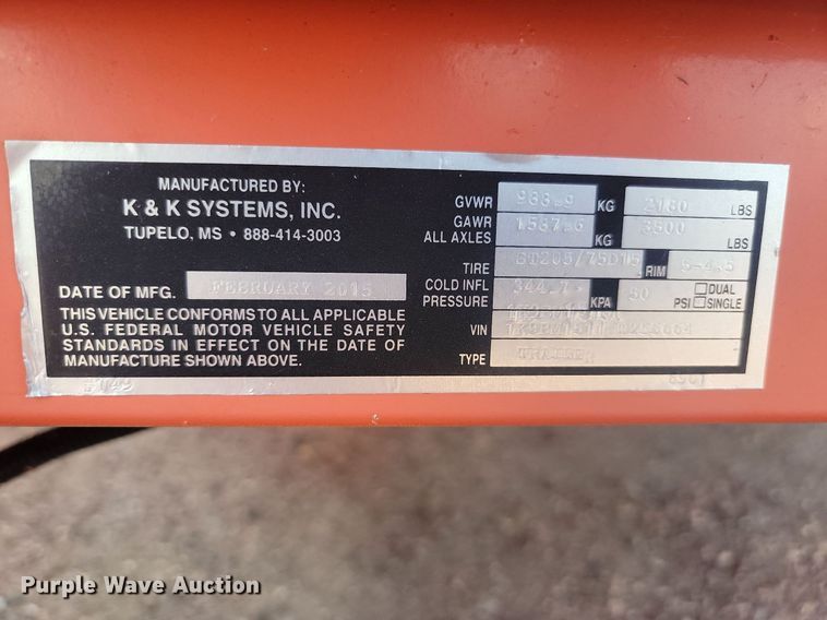 image for item LQ9094 K&K Systems  message board trailer