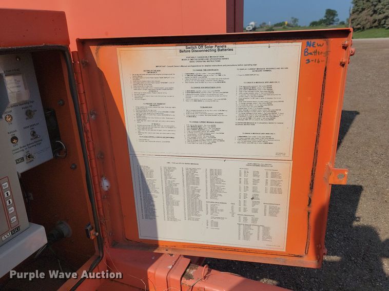 image for item LQ9095 K&K Systems  message board trailer