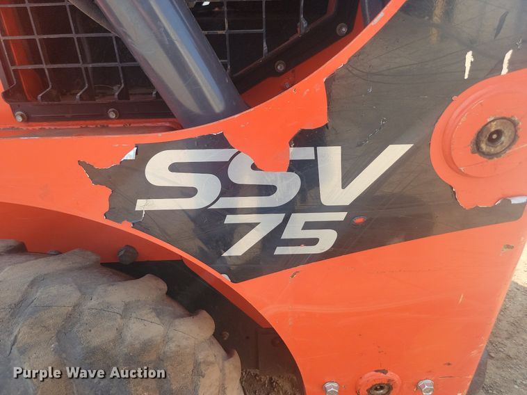image for item LQ9110 2016 Kubota SSV75  skid steer loader