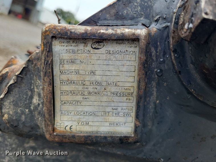 image for item LS9622 2018 Bobcat E85  mini excavator