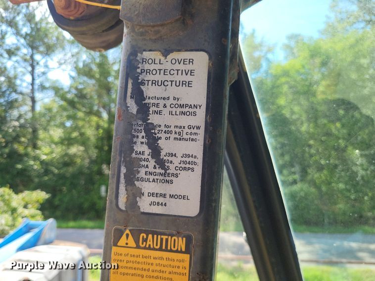 image for item LS9652 John Deere 844  wheel loader