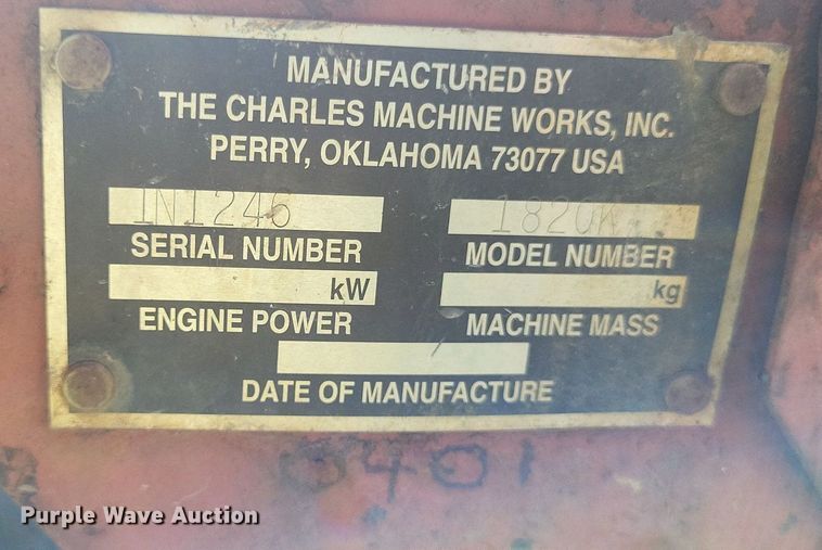 image for item LS9662 1996 Ditch Witch 1820K  trencher