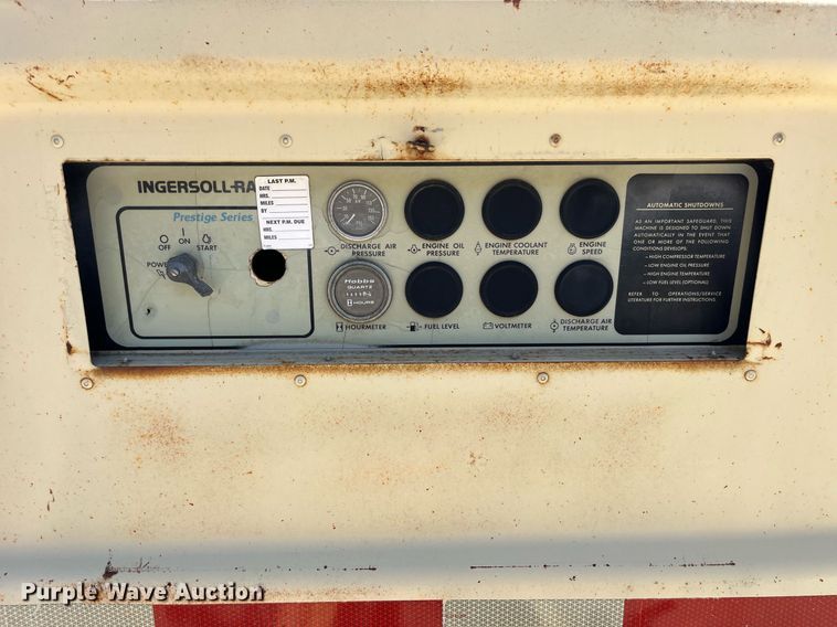image for item MG9424 1996 Ingersoll Rand P185WJD  air compressor
