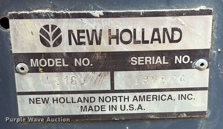 image for item MG9437 2000 New Holland LS180  skid steer loader