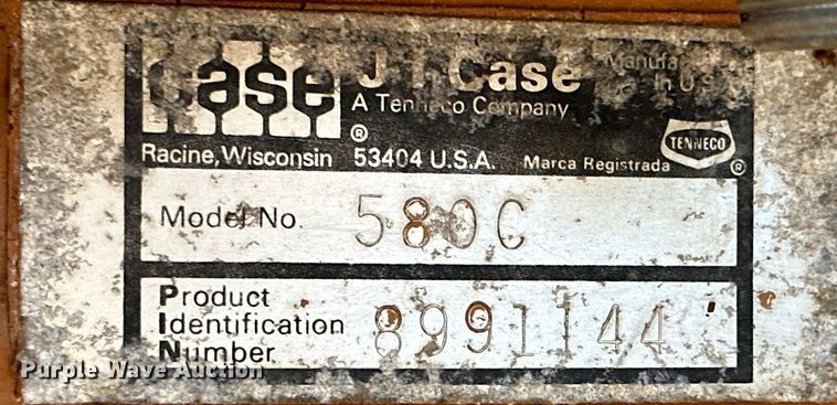 image for item ML9150 1979 Case 580C  backhoe