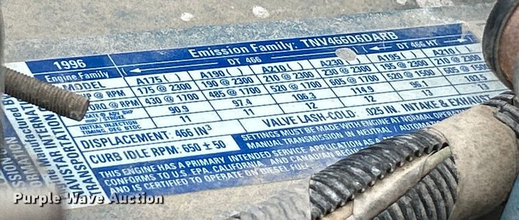 image for item NL9444 1997 International 4700  dump truck