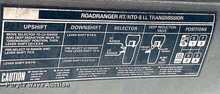 image for item NL9446 2000 Sterling LT9513  hydroseeder truck