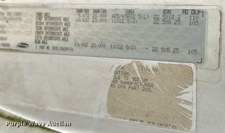 image for item NL9446 2000 Sterling LT9513  hydroseeder truck