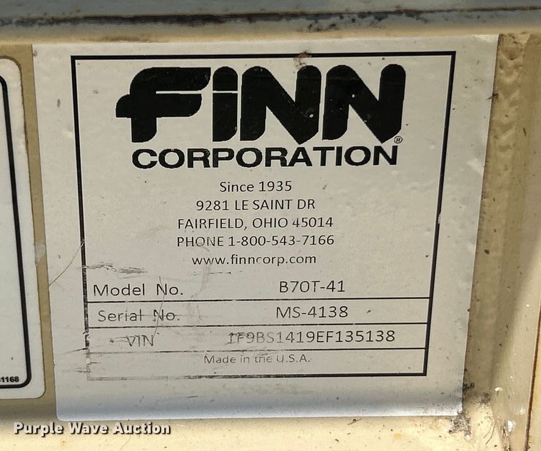 image for item NL9448 2014 Finn B70  straw blower