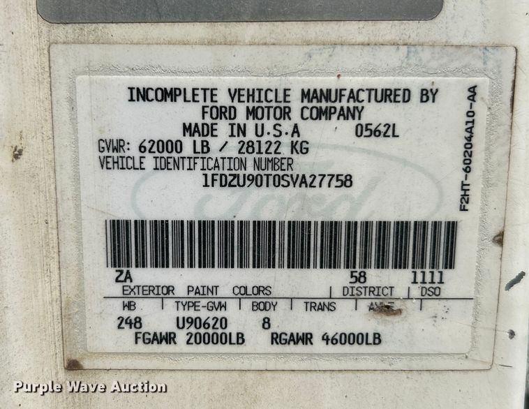 image for item NL9450 1995 Ford L9000 hydroseeder truck