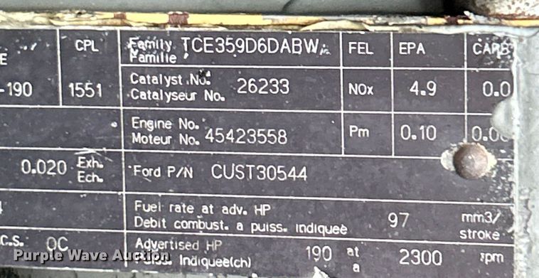 image for item NL9481 1997 Ford F800  flatbed truck