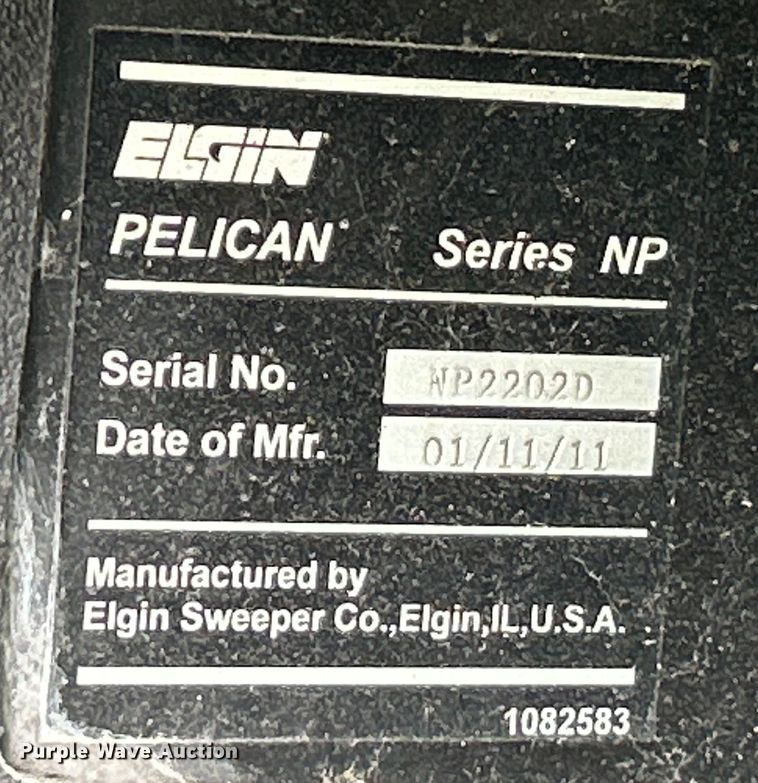 image for item NL9530 2011 Elgin Pelican  street sweeper