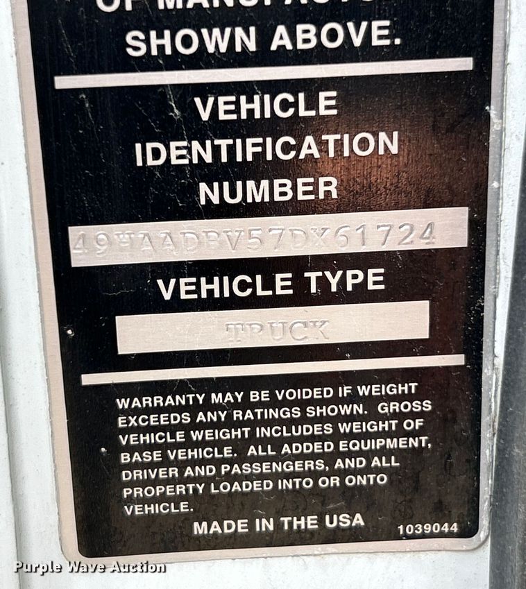 image for item NL9531 2007 Sterling SC8000  street sweeper truck