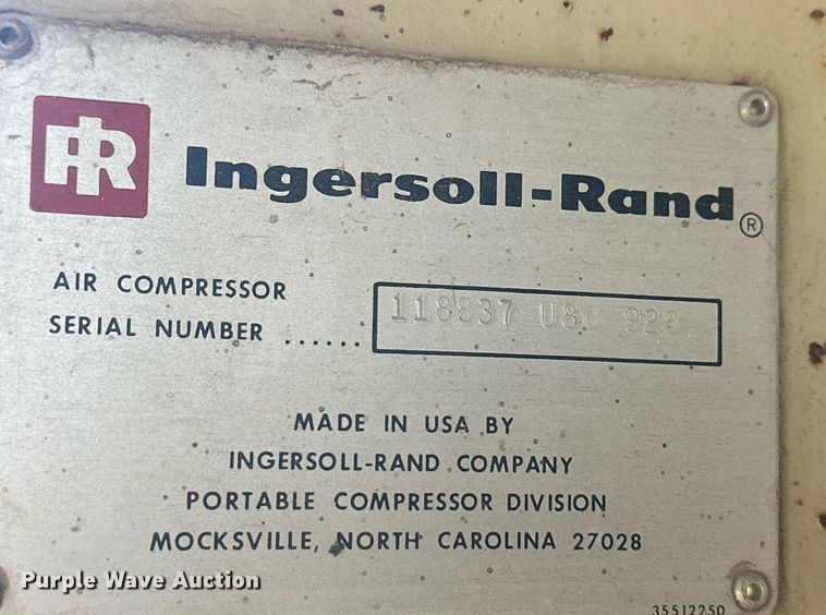 image for item NM9503 Ingersoll Rand 175  air compressor