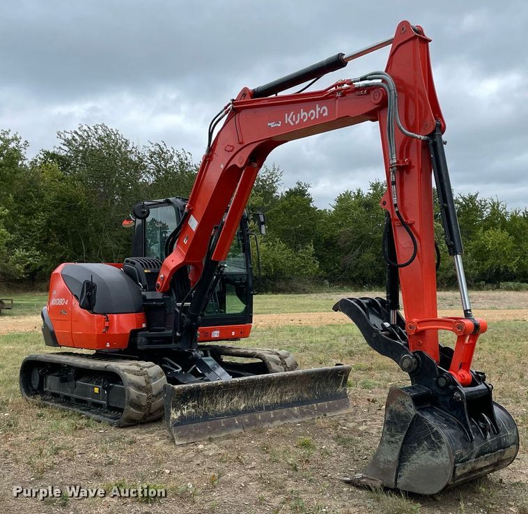 image for item NT9467 2022 Kubota KX080-4S2  mini excavator