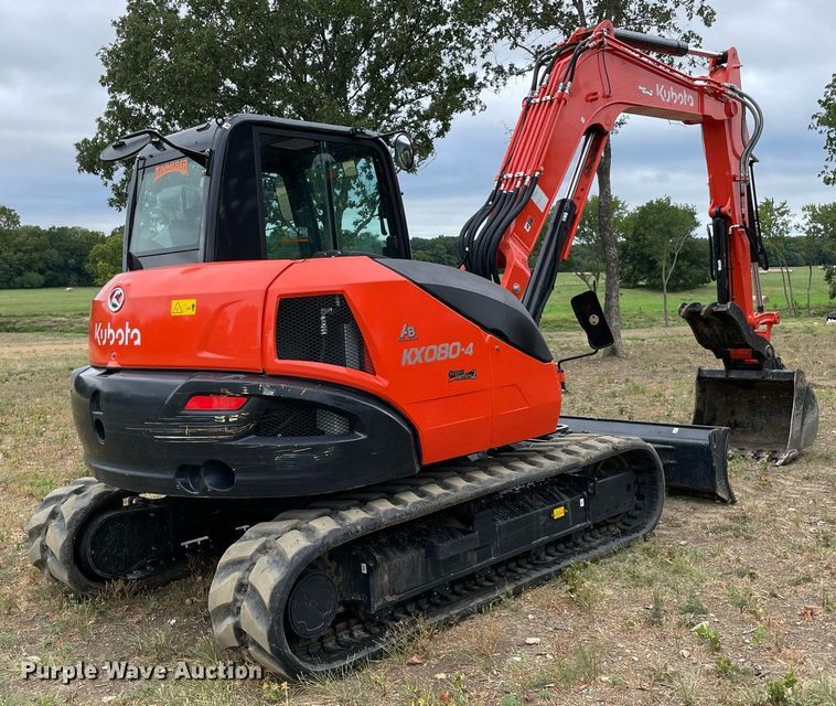 image for item NT9467 2022 Kubota KX080-4S2  mini excavator