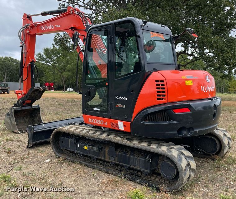 image for item NT9467 2022 Kubota KX080-4S2  mini excavator