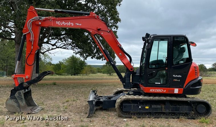 image for item NT9467 2022 Kubota KX080-4S2  mini excavator