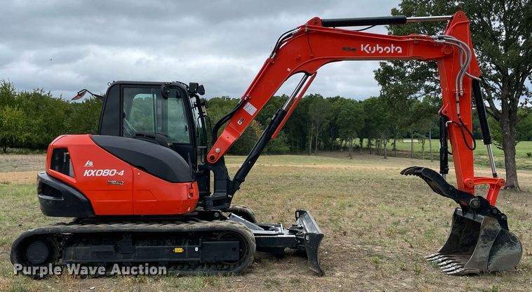 image for item NT9467 2022 Kubota KX080-4S2  mini excavator