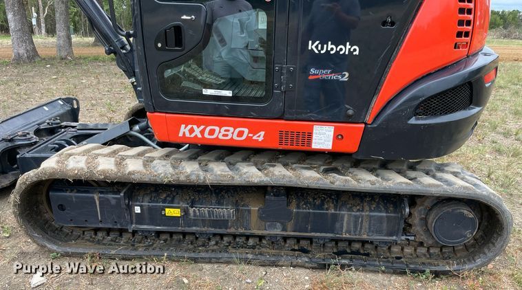 image for item NT9467 2022 Kubota KX080-4S2  mini excavator