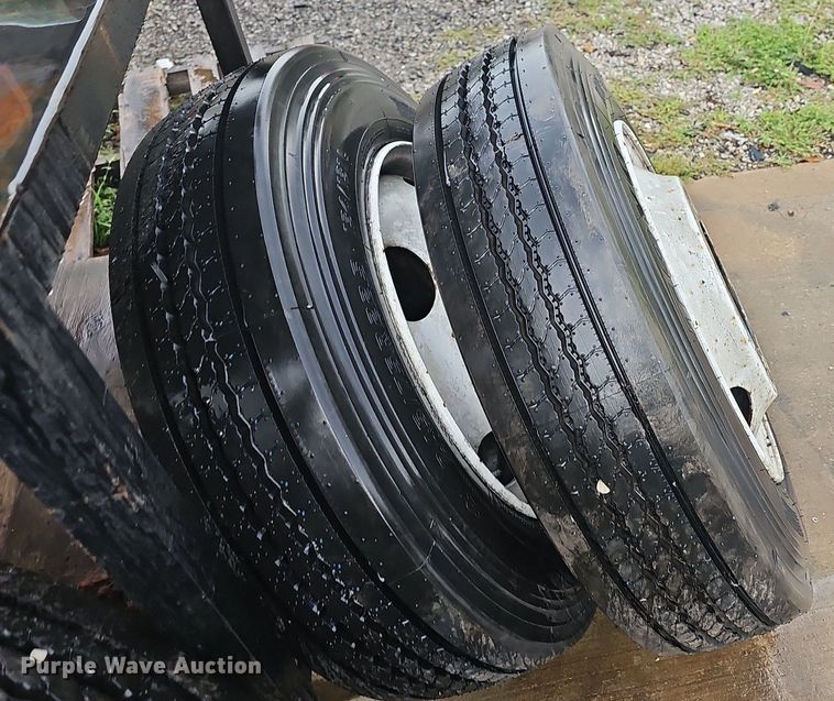 image for item NT9900 (6) 245/75R22.5 tires and wheels